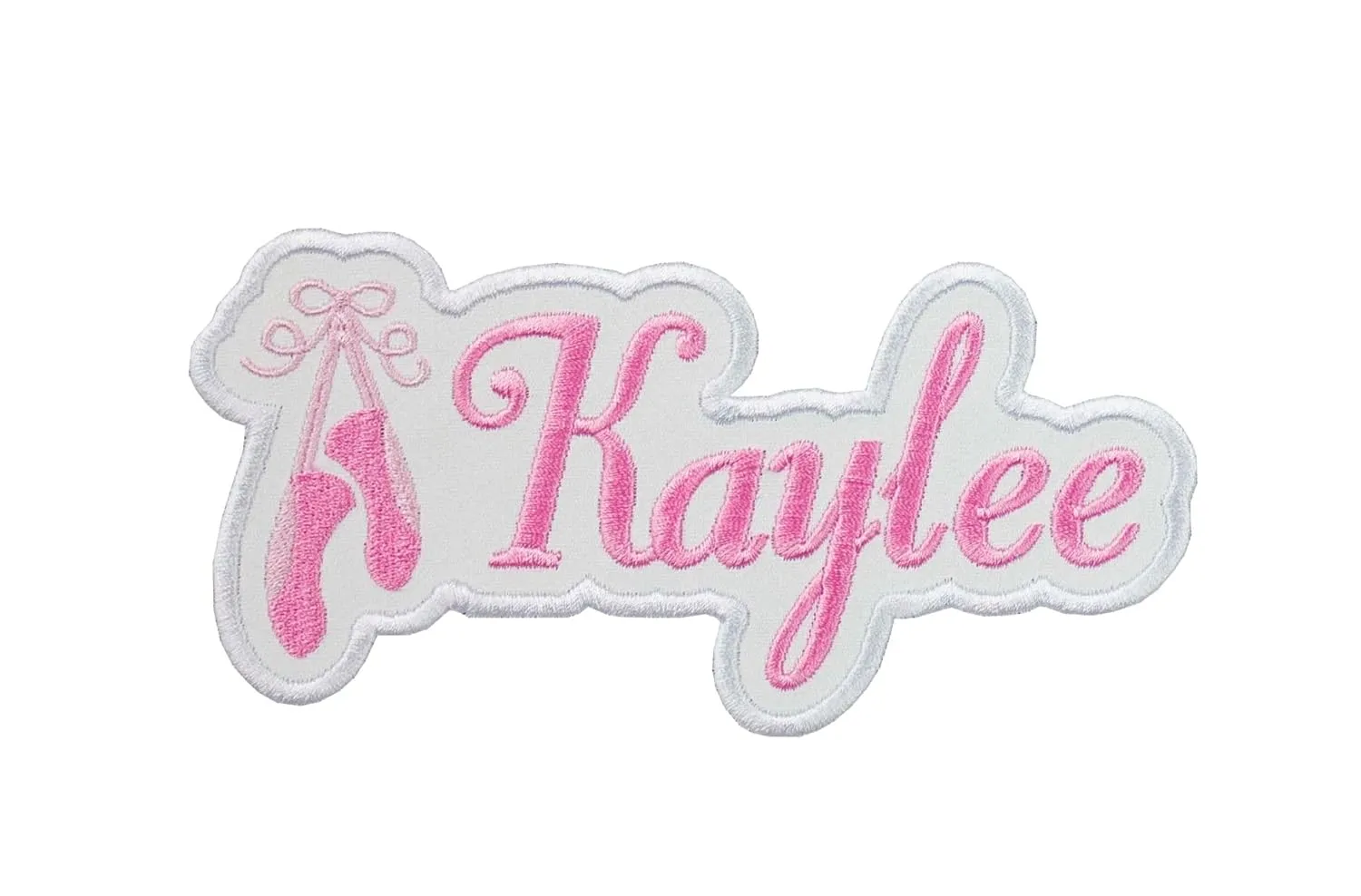 Ballet Slippers Name Personalized Applique Patch your choice of sew on or iron on patch