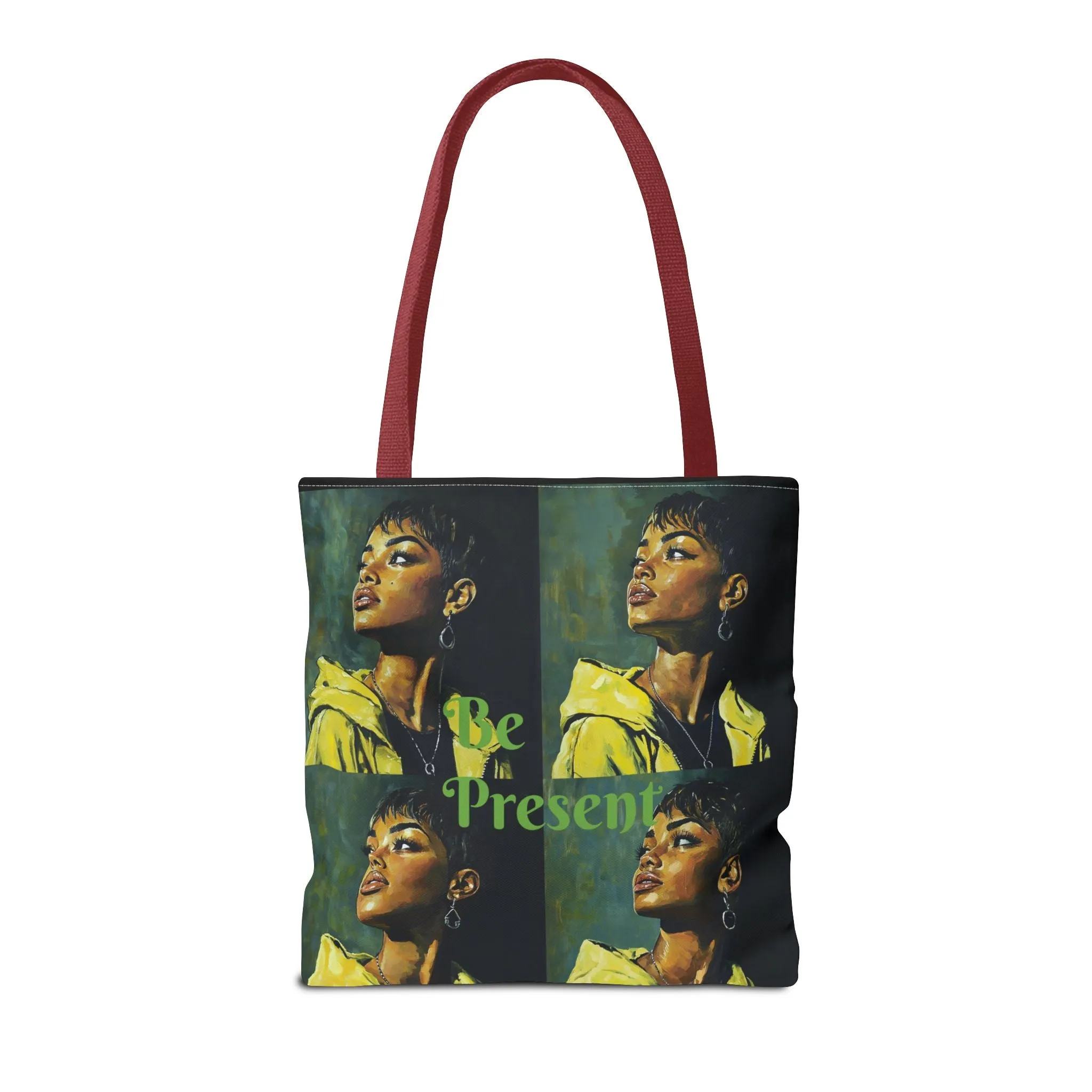 Be Present Tote Bag (AOP) #T13