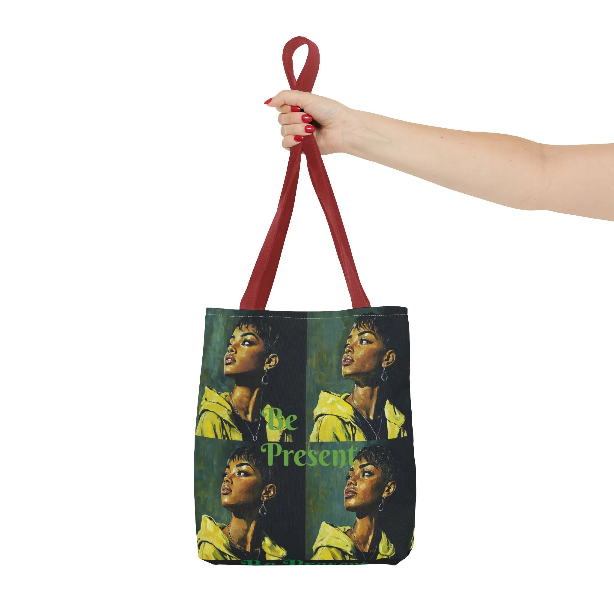 Be Present Tote Bag (AOP) #T13