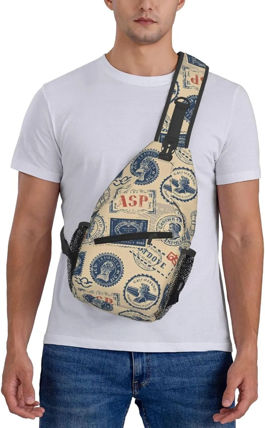 Beach Shell Crossbody Bags Cross Chest Bag Adjustable Sling Backpack for Women Men
