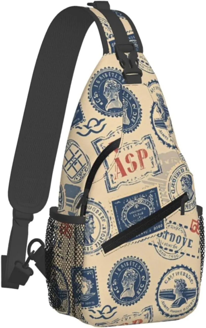 Beach Shell Crossbody Bags Cross Chest Bag Adjustable Sling Backpack for Women Men