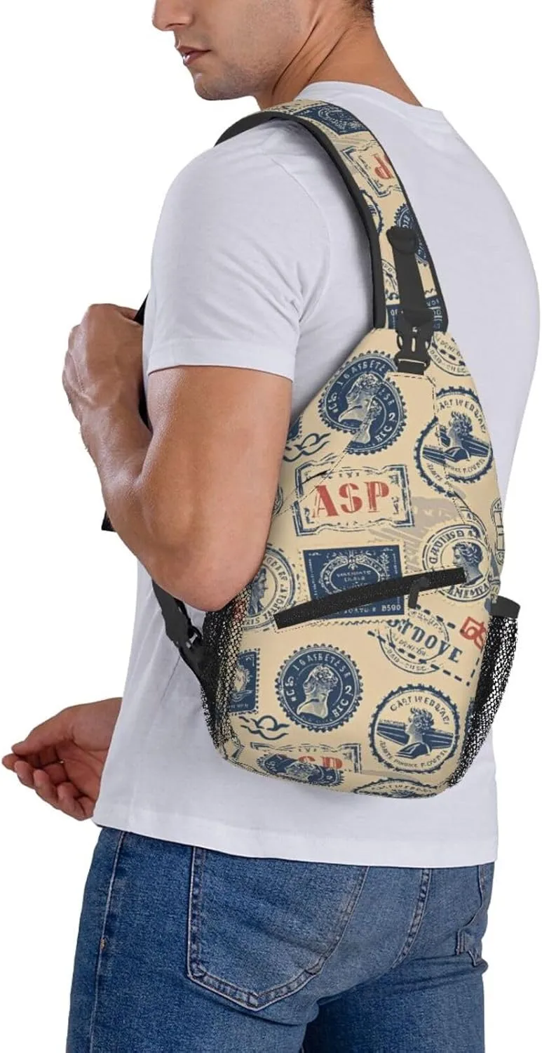 Beach Shell Crossbody Bags Cross Chest Bag Adjustable Sling Backpack for Women Men