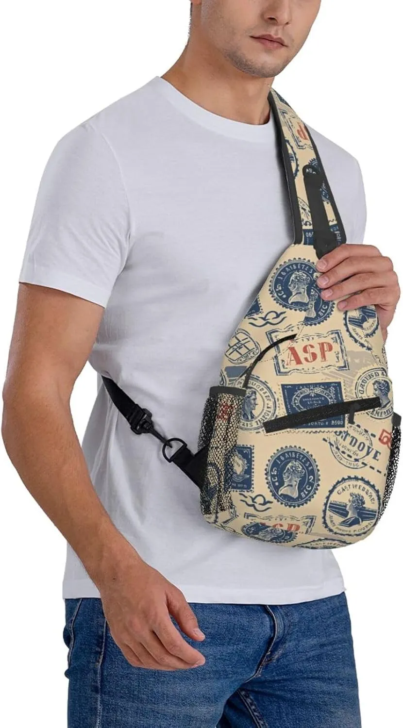 Beach Shell Crossbody Bags Cross Chest Bag Adjustable Sling Backpack for Women Men