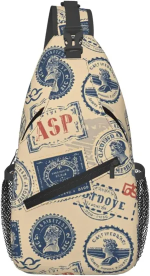 Beach Shell Crossbody Bags Cross Chest Bag Adjustable Sling Backpack for Women Men