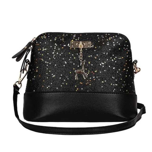 Best Fashion Women Leather Splice Handbag Shoulder Bag