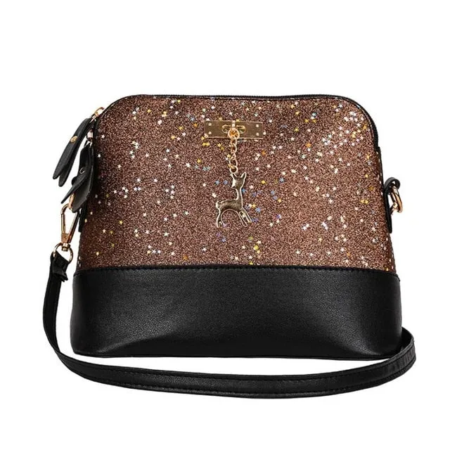 Best Fashion Women Leather Splice Handbag Shoulder Bag
