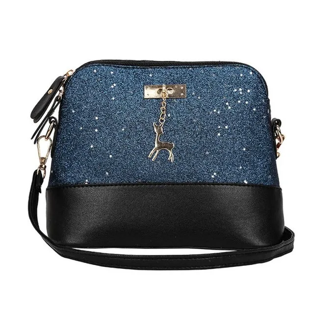 Best Fashion Women Leather Splice Handbag Shoulder Bag