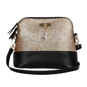 Best Fashion Women Leather Splice Handbag Shoulder Bag