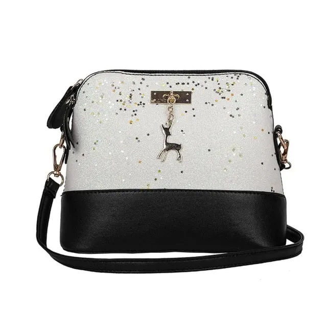 Best Fashion Women Leather Splice Handbag Shoulder Bag