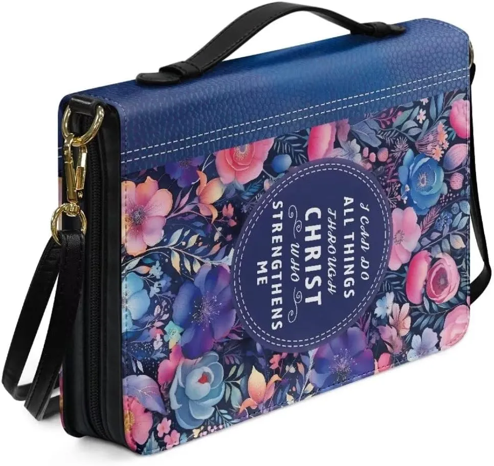 Bible Cover Case Bible Covers Carrying Bible Case Durable Multipurpose Handbag with Detachable Strap for Women Men