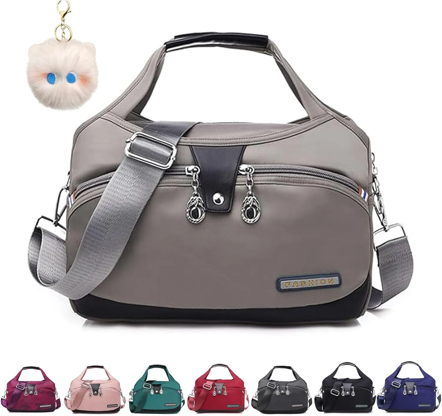 Blaciokamith Tote Bag, Blaciokamith Soft Side Lightweight Underseat Tote Bag, Fashionable Simple Messenger Bag, for Womens