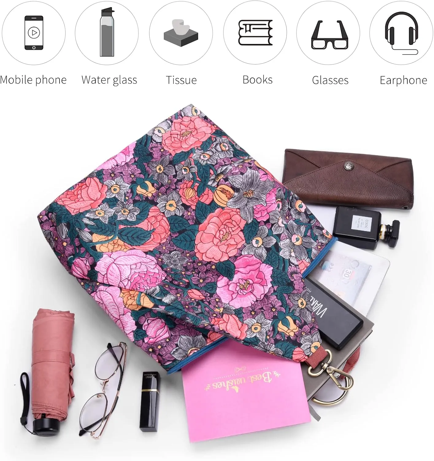 Black Butterfly Premium Backpack for Women, Bohemia Style Fashion Casual Daypack Backpack, Small Backpack Purse (06-fuchsia)