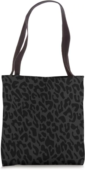 black leopard print Tote Bag
