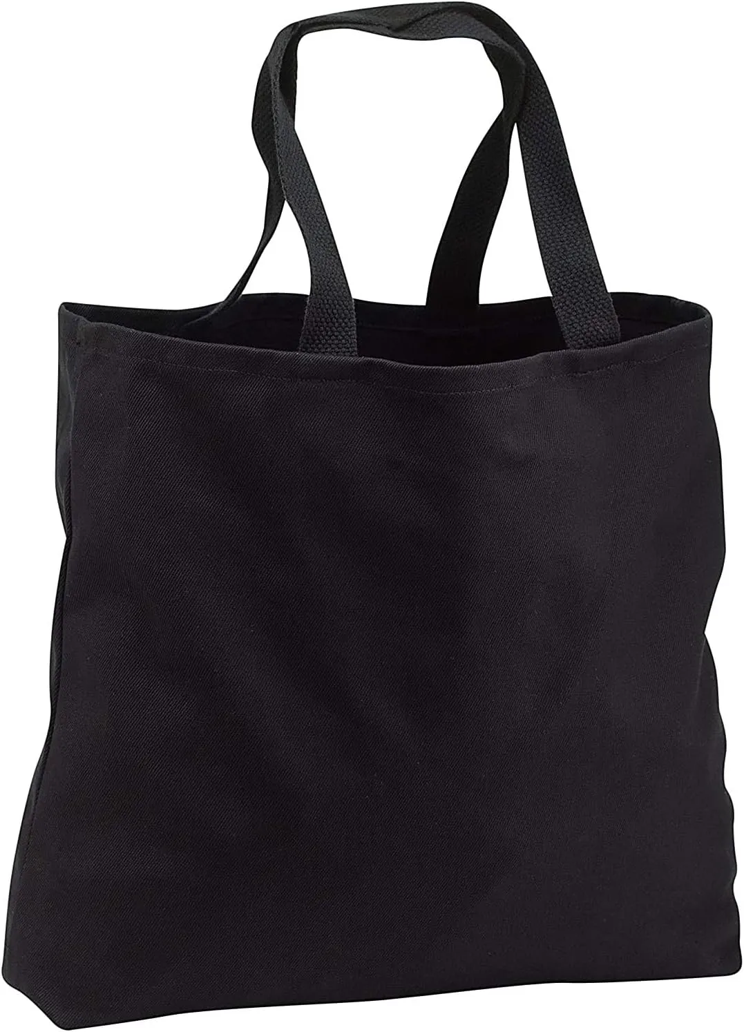 Black Tote Bag 14w x 14h x 3d - Landscape of drifting icebergs, Greenland, Denmark Icebergs