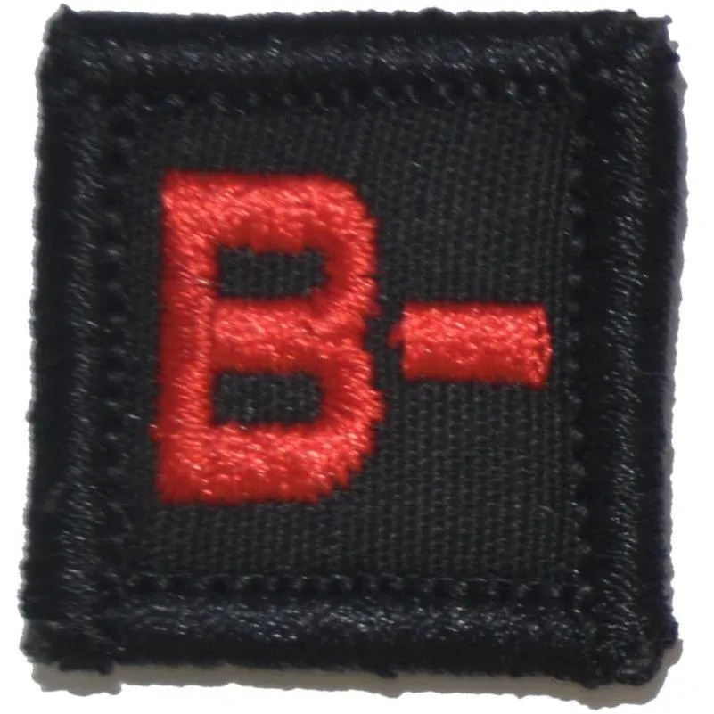 Blood Type B NEG - 1x1 Patch
