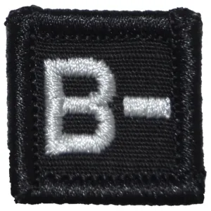 Blood Type B NEG - 1x1 Patch