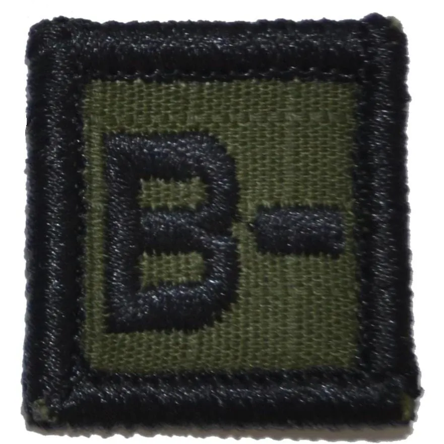 Blood Type B NEG - 1x1 Patch
