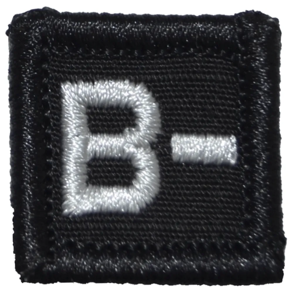 Blood Type B NEG - 1x1 Patch