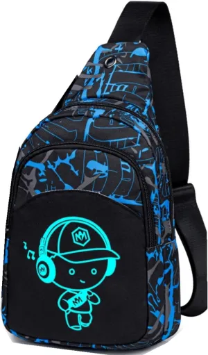 Bluboon Small Sling Bag Crossbody Bags Camouflage Fanny Packs Chest Bag Travel Chest Bag Gifts for Boys