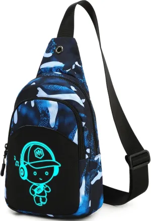 Bluboon Small Sling Bag Crossbody Bags Camouflage Fanny Packs Chest Bag Travel Chest Bag Gifts for Boys