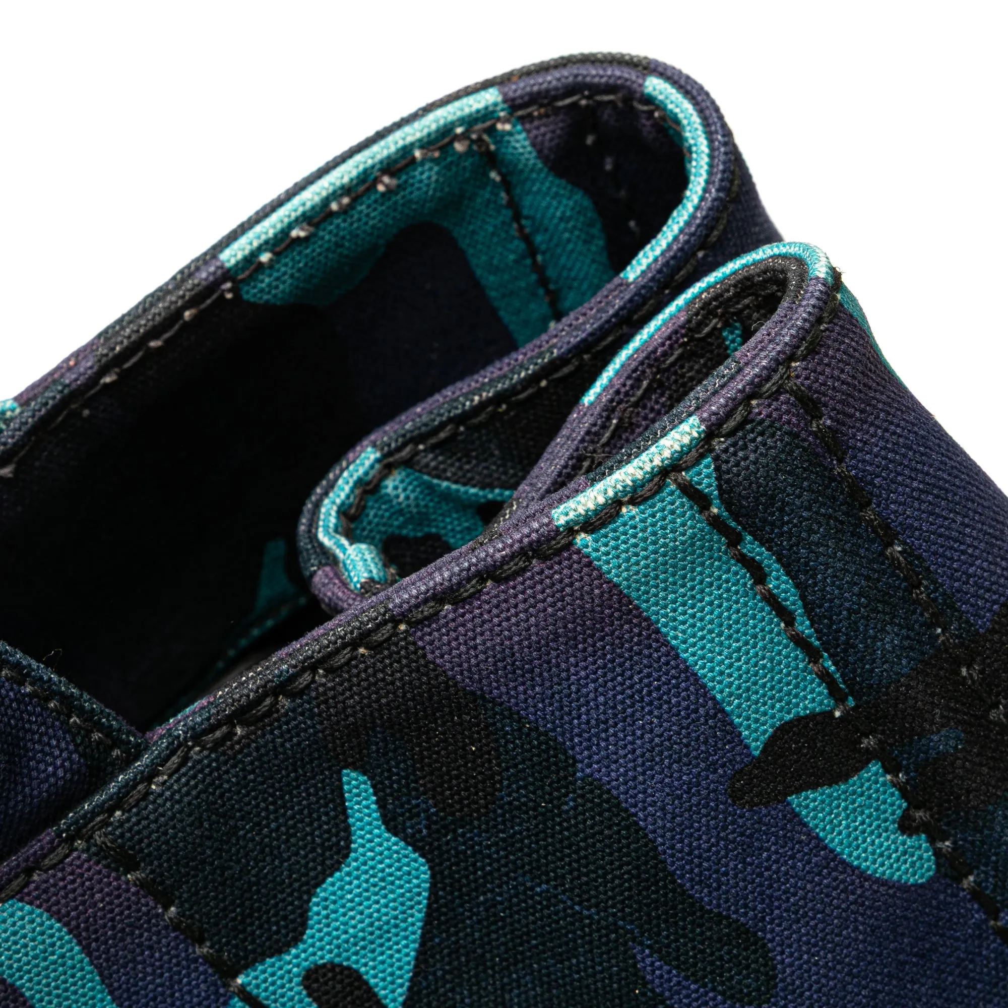 Blue Prada Canvas Camouflage Canapa Logo Satchel