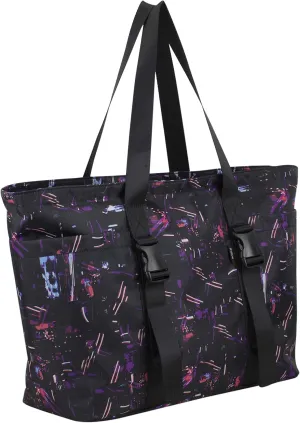 BODHI Athleisure Tote Yoga Gym Travel Bag, Travel Essentials Nurse Bag Carry On Bag for Women, Black Light Sensory Print