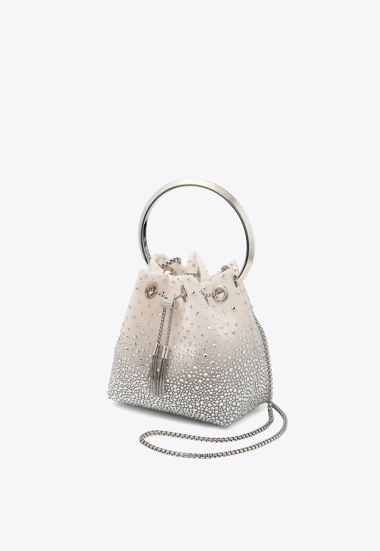 Bon Bon Crystal Mesh Bucket Bag