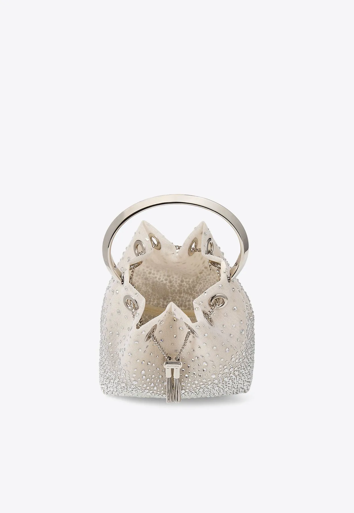 Bon Bon Crystal Mesh Bucket Bag