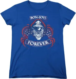 Bon Jovi Forever Skull Women's T Shirt