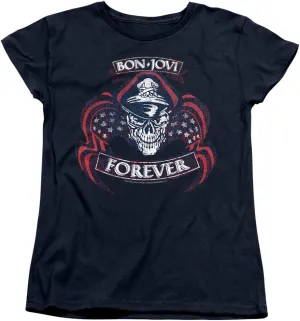 Bon Jovi Forever Skull Women's T Shirt