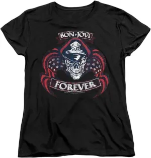 Bon Jovi Forever Skull Women's T Shirt