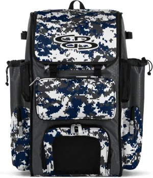 Boombah Superpack Bat Pack - Backpack Version (no wheels) - Holds 4 Bats - Camo Series - Multiple Color Options