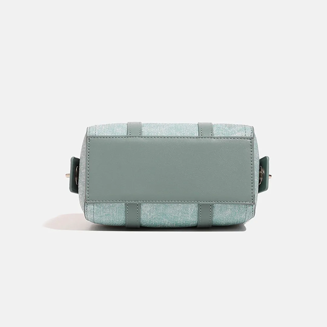 Boston Denim Leather Crossbody Bag