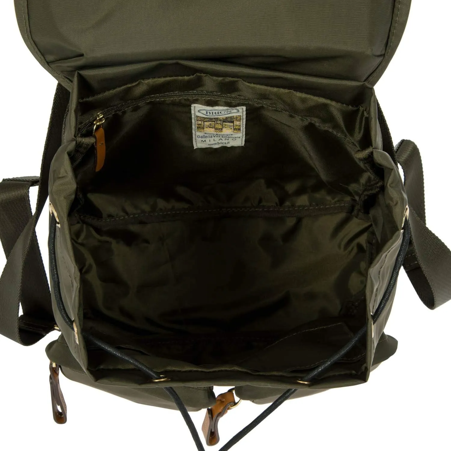 Bric's X-Travel Piccolo City Backpack - 10 inch - Cute Designer Backpack for Women and Men Olive-