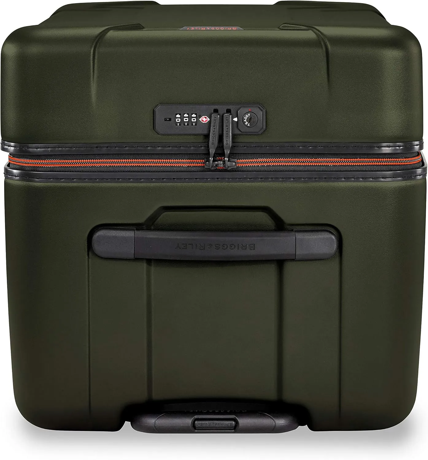 Briggs & Riley 28" Medium Trunk Spinner - Checked Luggage for Travel, Suitcases with Wheels, Hardside Rolling Bag for Men & Women, Self-Repairing Zipper - Torq Collection, Hunter Green