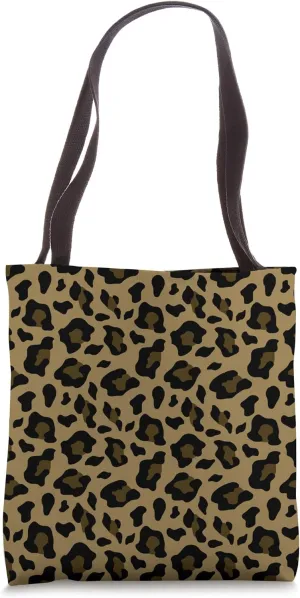 brown leopard pattern animal print ocelot cheetah trendy Tote Bag