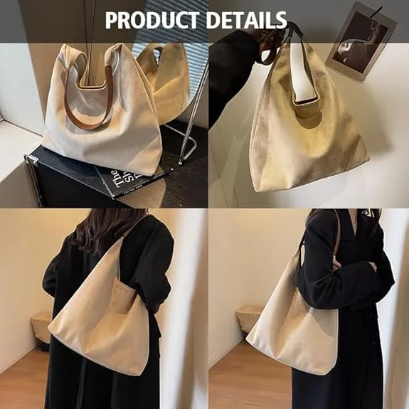 Brown Suede Bag for Women 2024 - New Tote and Shoulder Bag