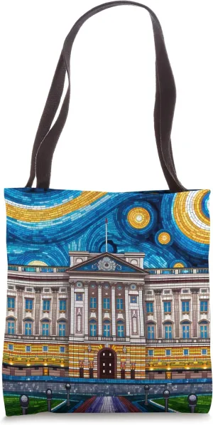 Buckingham Palace Mosaic London Art Print Tote Bag