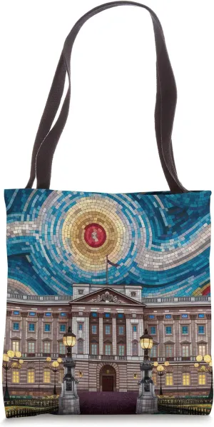 Buckingham Palace Mosaic London Art Print Tote Bag