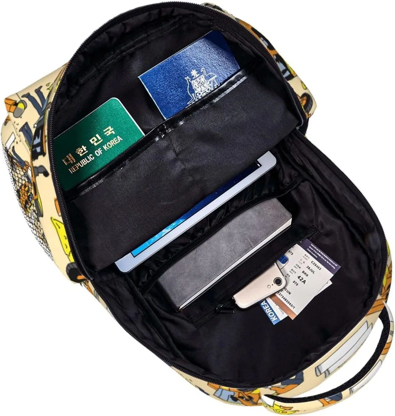 Building People And Construction Equipment Backpacks 15 Inch Laptop Backpack Multipurpose Double Shoulder Bag For Men Women Gifts
