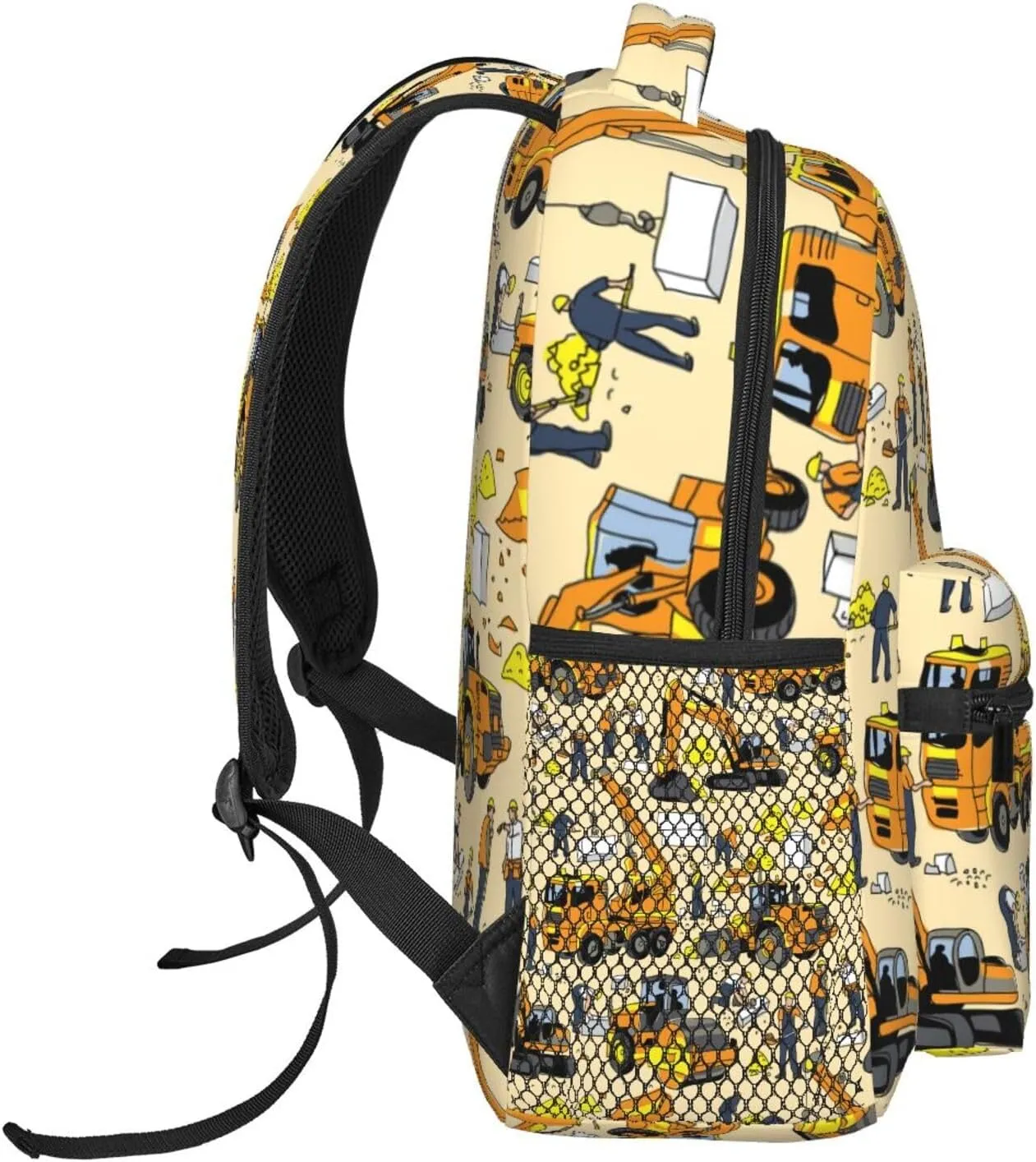 Building People And Construction Equipment Backpacks 15 Inch Laptop Backpack Multipurpose Double Shoulder Bag For Men Women Gifts