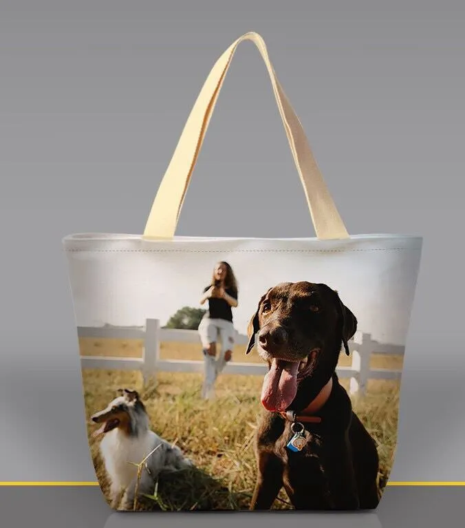 Bulk Custom Full Print Tote Bag - 2-Sided Print Tote Bag