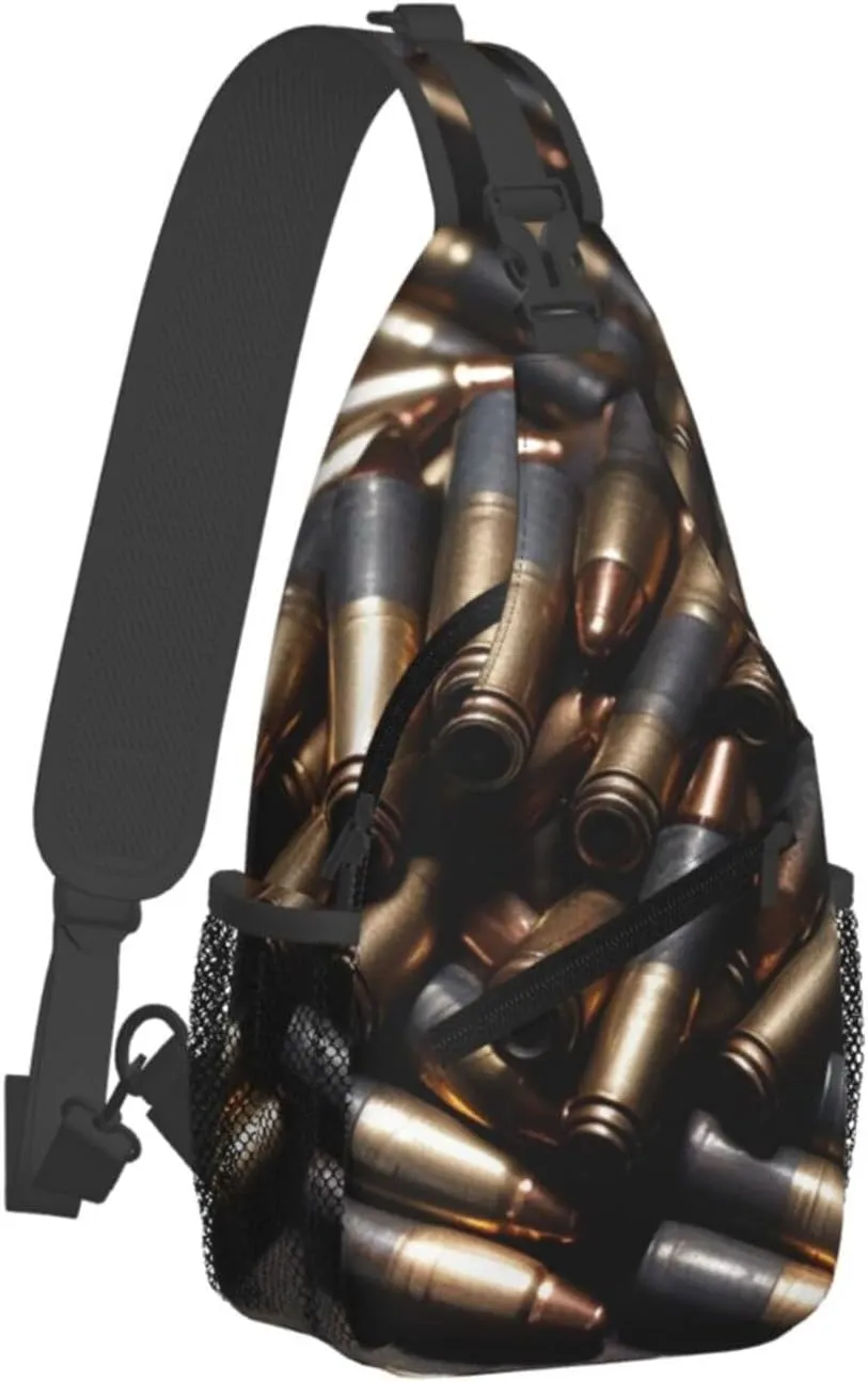 Bullet Sling Bag Backpack For Men Cross Chest Bag Crossbody Shoulder Bag Travel Hiking Daypack