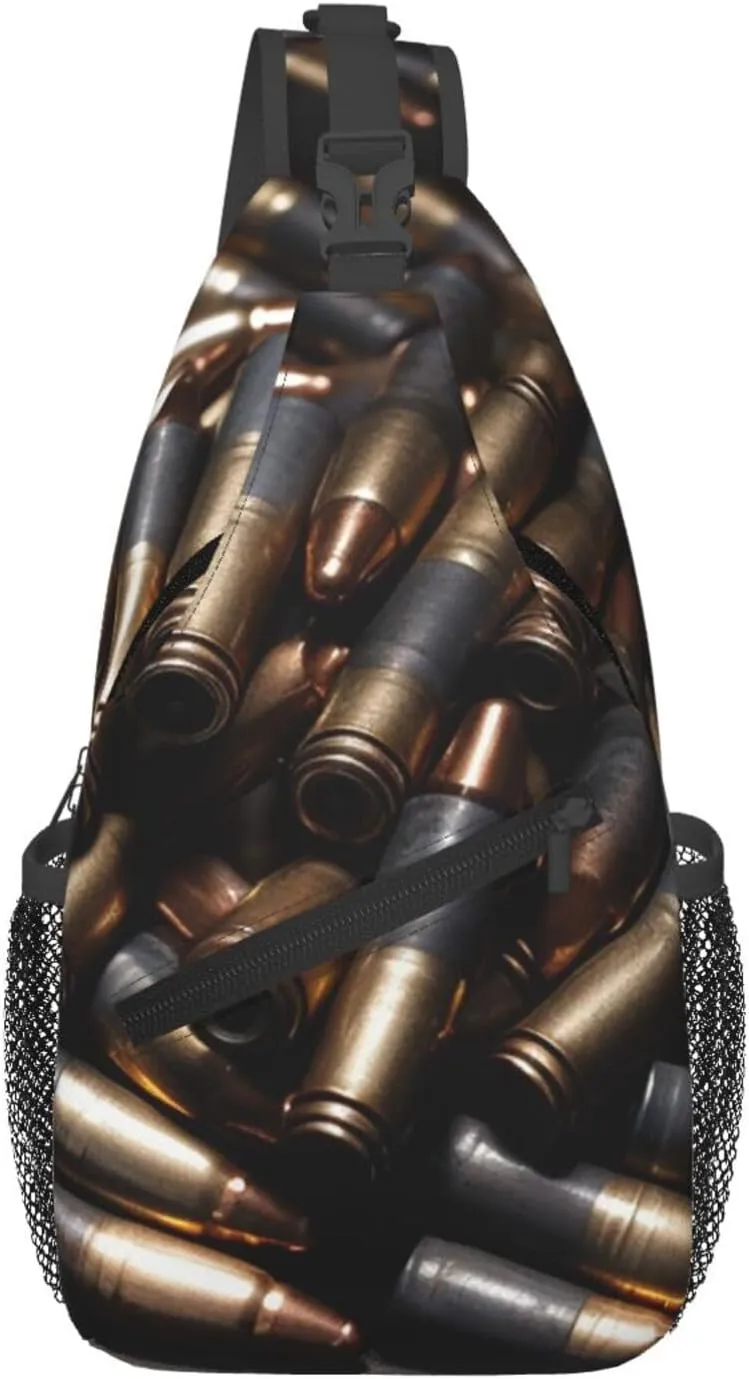 Bullet Sling Bag Backpack For Men Cross Chest Bag Crossbody Shoulder Bag Travel Hiking Daypack