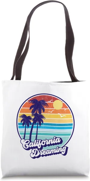 California Dreaming Vacation Beach top Tote Bag