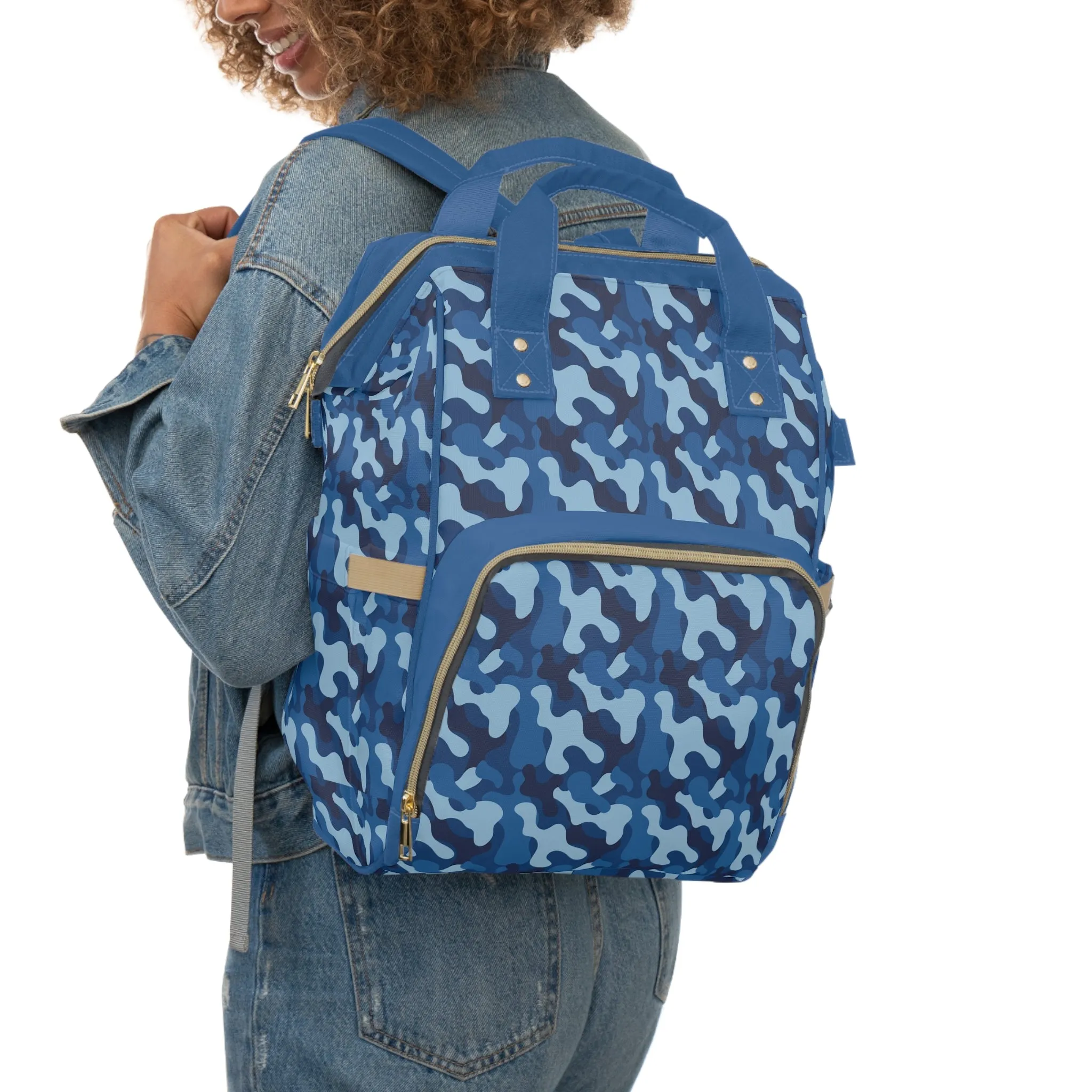 Camouflage Diaper Backpack - Durable Nylon Camo Baby Bag for Outdoorsy Parents, Spacious & Multifunctional Camo Diaper Backpack