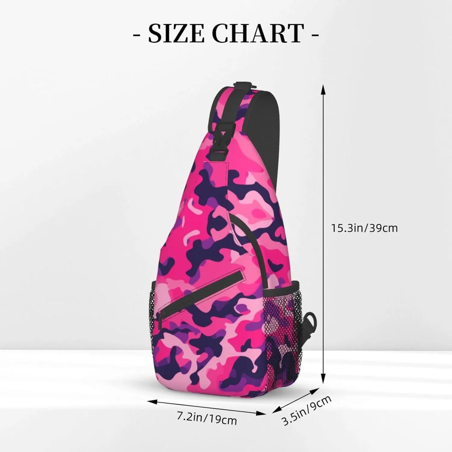 Camouflage Red Sling Backpack Hiking Backpack Crossbody Bag Sports Lightweight And waterproof Chest Bag Shoulder Bag For Women Men