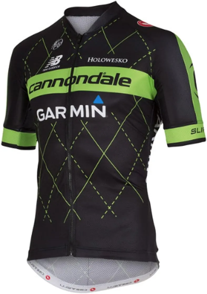 Cannondale Castelli Garmin Team 2.0 Short Sleeve Jersey - Closeout Small Black/Green