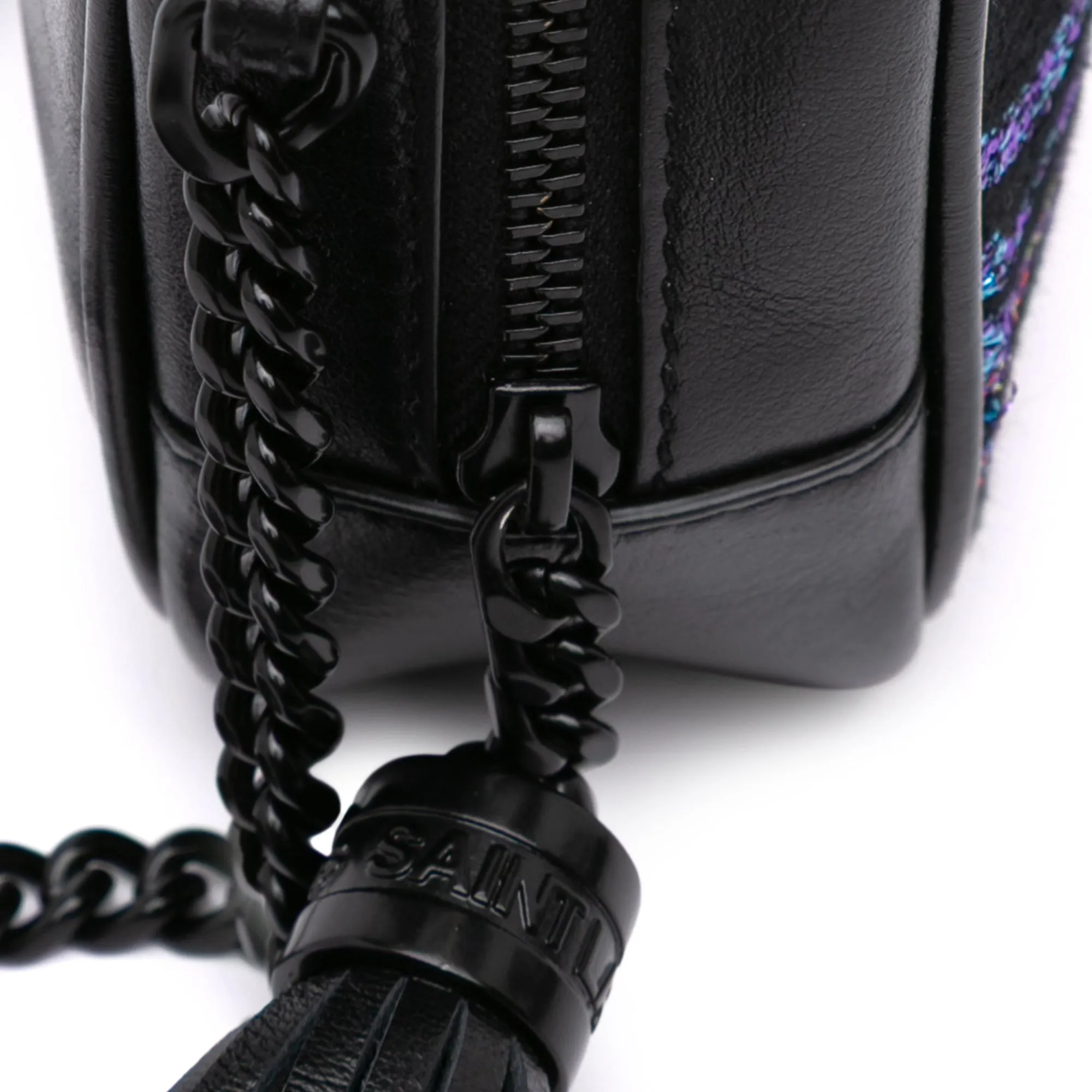 Canvas Metallic Tiger Print Monogram Lou Camera Bag