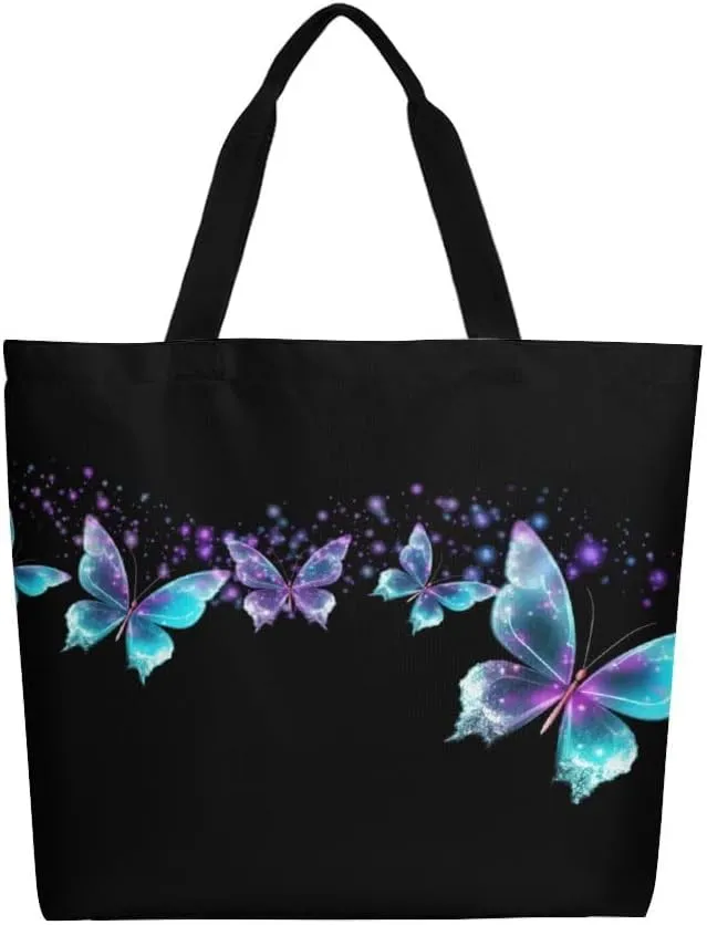 Canvas Tote Bag Large Women Casual Shoulder Bag Handbag Reusable Beach Shopping Grocery Bag For Outdoors